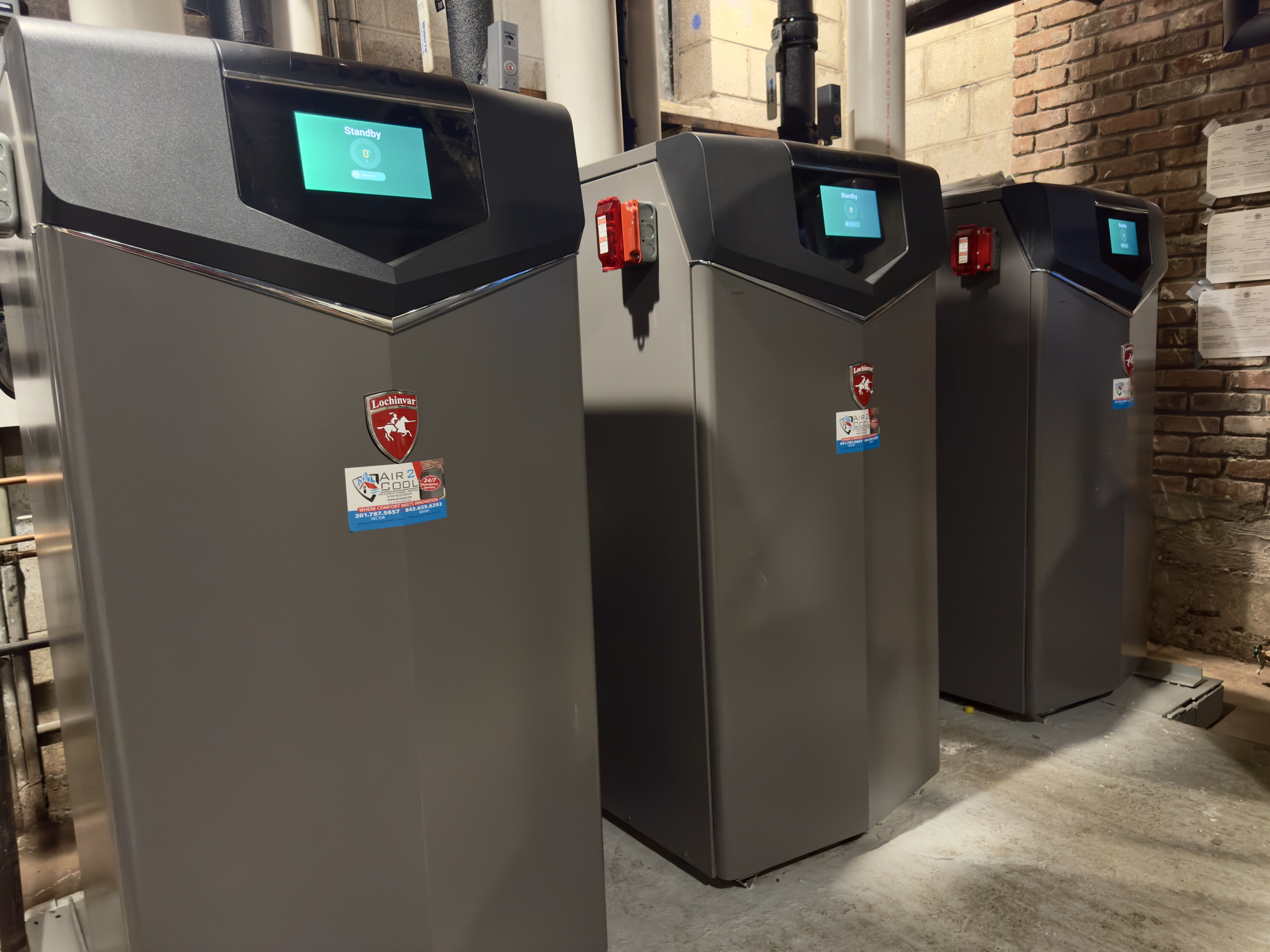 Three Lochinvar boilers by Air2Cool